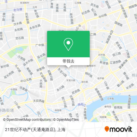 21世纪不动产(天通庵路店)地图