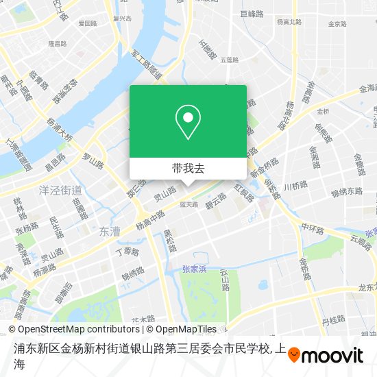 浦东新区金杨新村街道银山路第三居委会市民学校地图