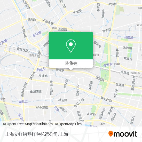 上海立虹钢琴打包托运公司地图