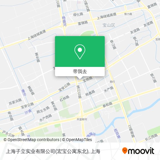 上海子立实业有限公司(宏宝公寓东北)地图