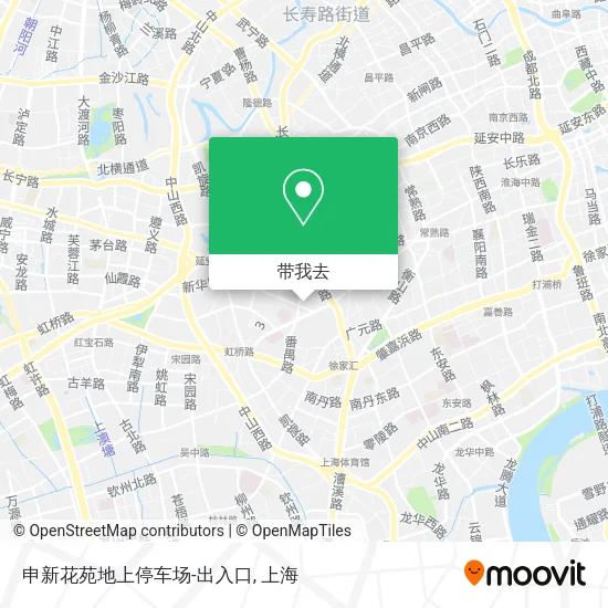 申新花苑地上停车场-出入口地图
