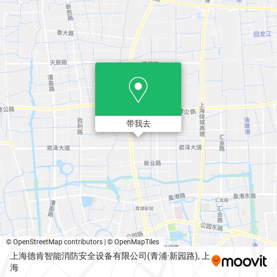 上海德肯智能消防安全设备有限公司(青浦·新园路)地图