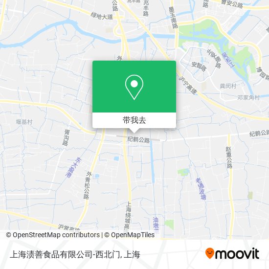 上海渍善食品有限公司-西北门地图