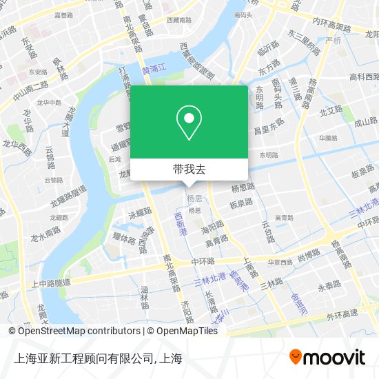 上海亚新工程顾问有限公司地图