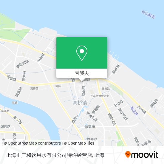 上海正广和饮用水有限公司特许经营店地图