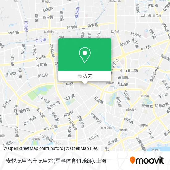 安悦充电汽车充电站(军事体育俱乐部)地图