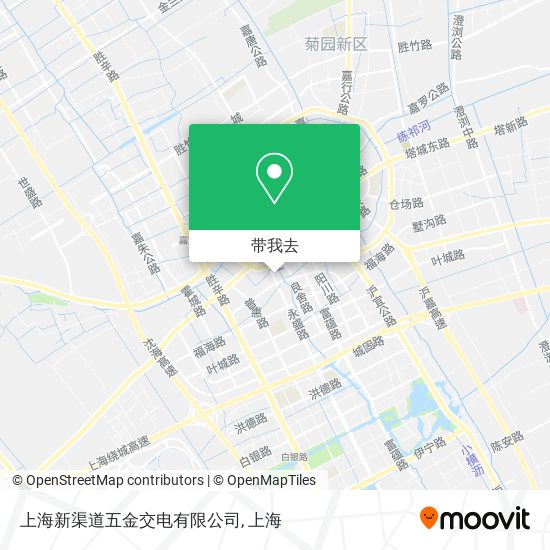 上海新渠道五金交电有限公司地图