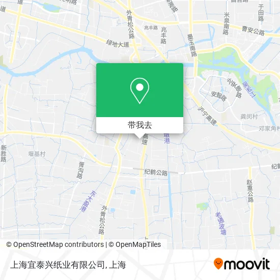 上海宜泰兴纸业有限公司地图
