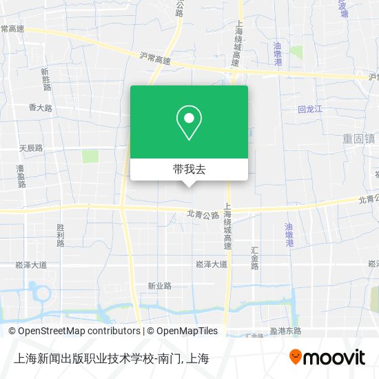 上海新闻出版职业技术学校-南门地图