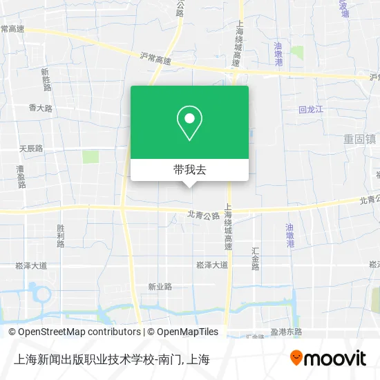 上海新闻出版职业技术学校-南门地图