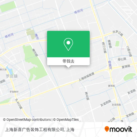 上海新喜广告装饰工程有限公司地图