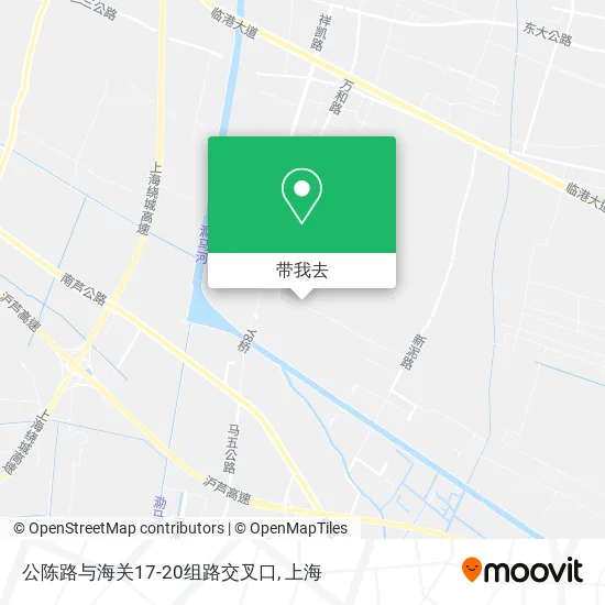 公陈路与海关17-20组路交叉口地图