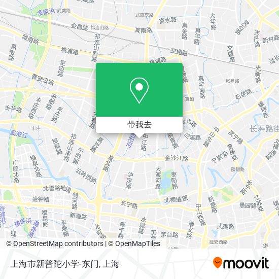 上海市新普陀小学-东门地图