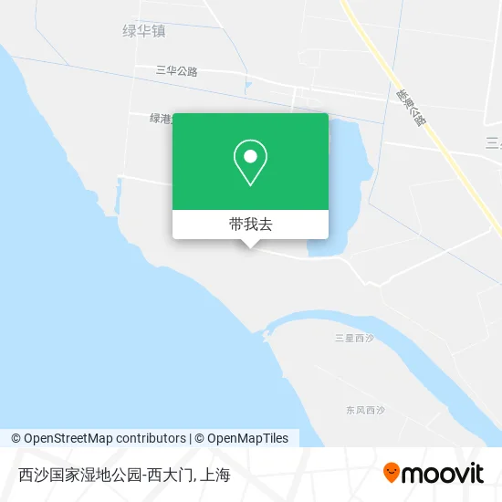 西沙国家湿地公园-西大门地图