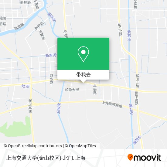 上海交通大学(金山校区)-北门地图