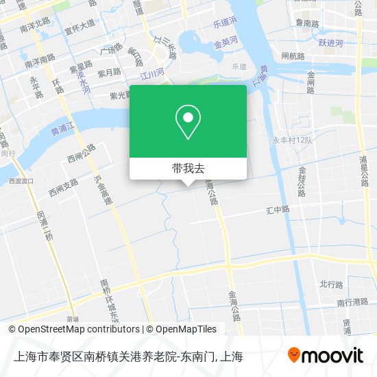 上海市奉贤区南桥镇关港养老院-东南门地图