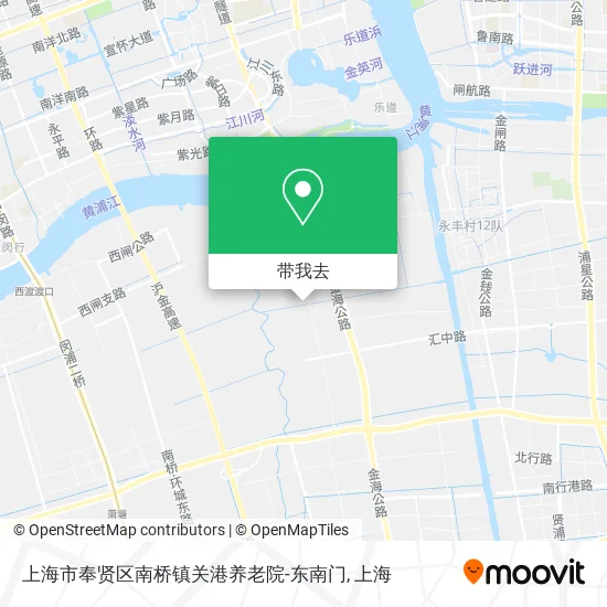 上海市奉贤区南桥镇关港养老院-东南门地图