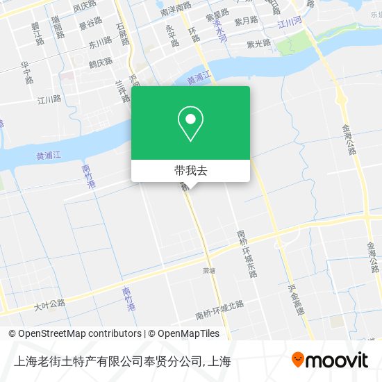 上海老街土特产有限公司奉贤分公司地图
