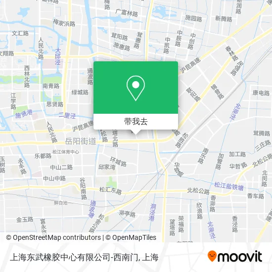 上海东武橡胶中心有限公司-西南门地图