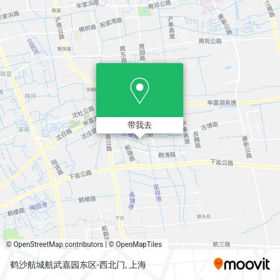 鹤沙航城航武嘉园东区-西北门地图