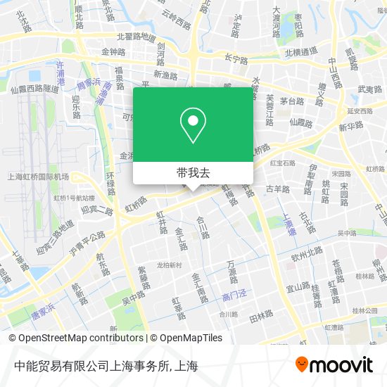 中能贸易有限公司上海事务所地图