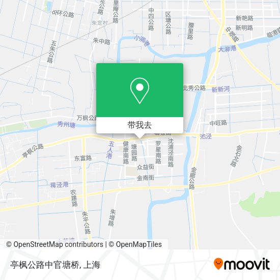 亭枫公路中官塘桥地图