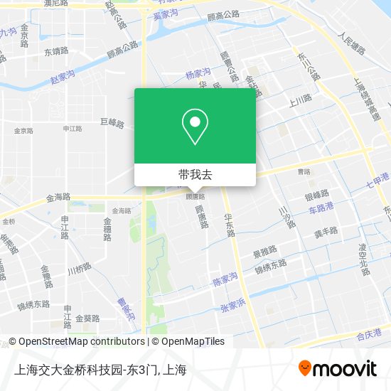 上海交大金桥科技园-东3门地图