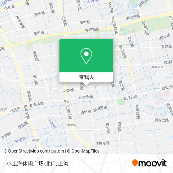 小上海休闲广场-北门地图