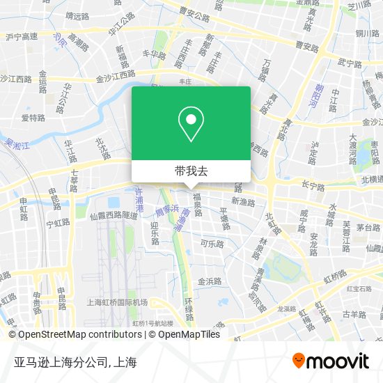 亚马逊上海分公司地图