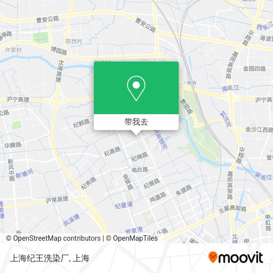 上海纪王洗染厂地图