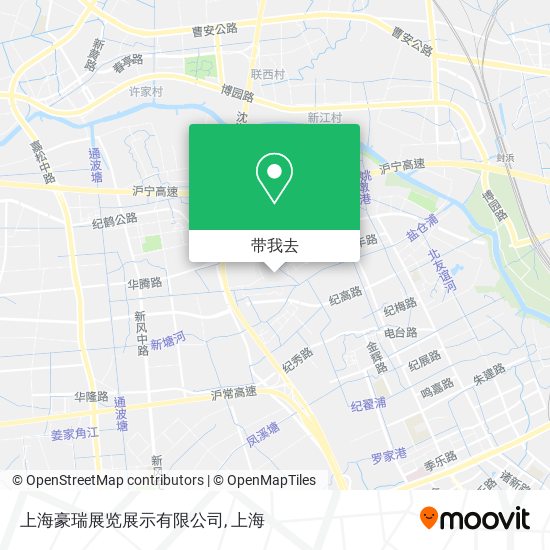 上海豪瑞展览展示有限公司地图