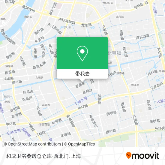和成卫浴桑诺总仓库-西北门地图