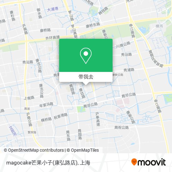 magocake芒果小子(康弘路店)地图