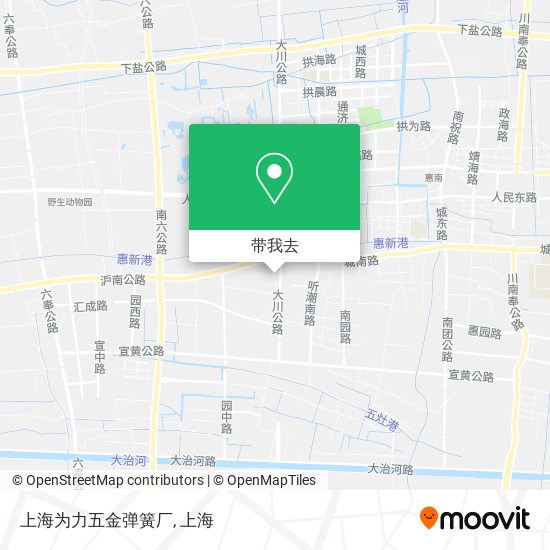 上海为力五金弹簧厂地图