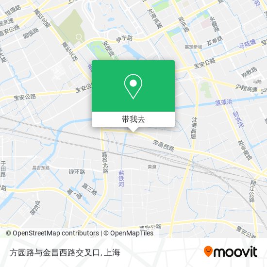 方园路与金昌西路交叉口地图