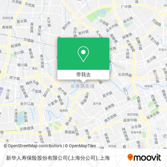 新华人寿保险股份有限公司(上海分公司)地图