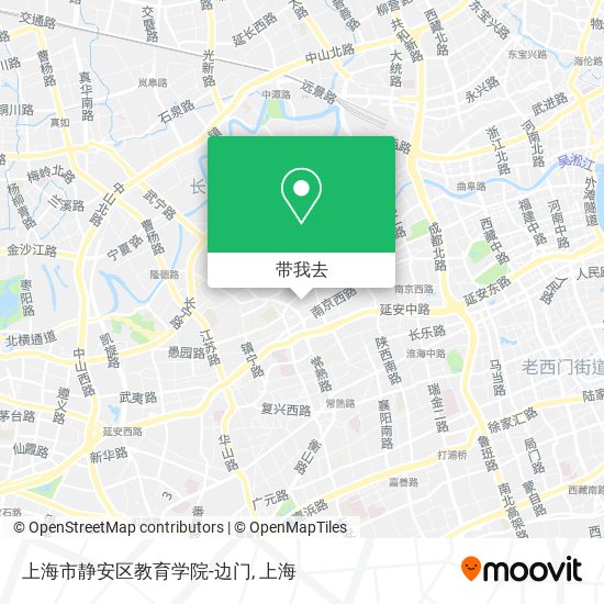 上海市静安区教育学院-边门地图