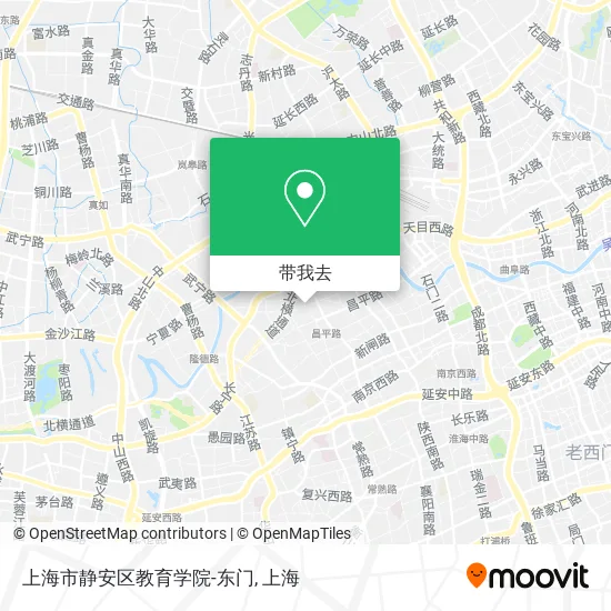 上海市静安区教育学院-东门地图