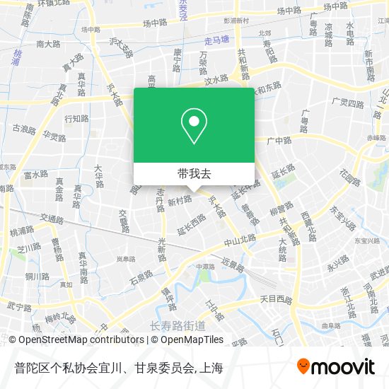 普陀区个私协会宜川、甘泉委员会地图