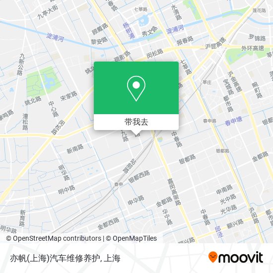 亦帆(上海)汽车维修养护地图