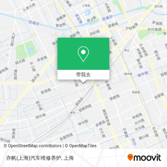 亦帆(上海)汽车维修养护地图