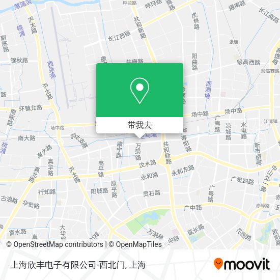 上海欣丰电子有限公司-西北门地图