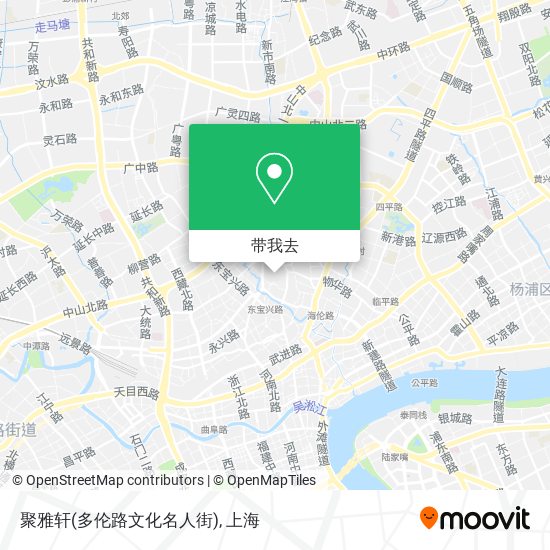 聚雅轩(多伦路文化名人街)地图