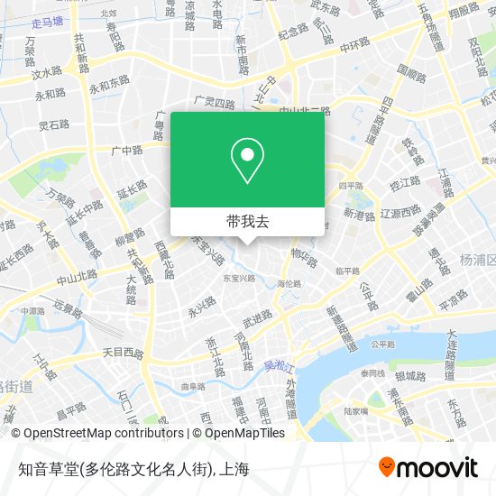 知音草堂(多伦路文化名人街)地图