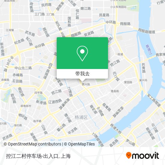 控江二村停车场-出入口地图