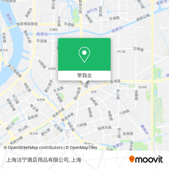 上海洁宁酒店用品有限公司地图