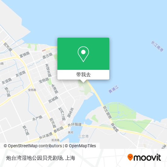 炮台湾湿地公园贝壳剧场地图