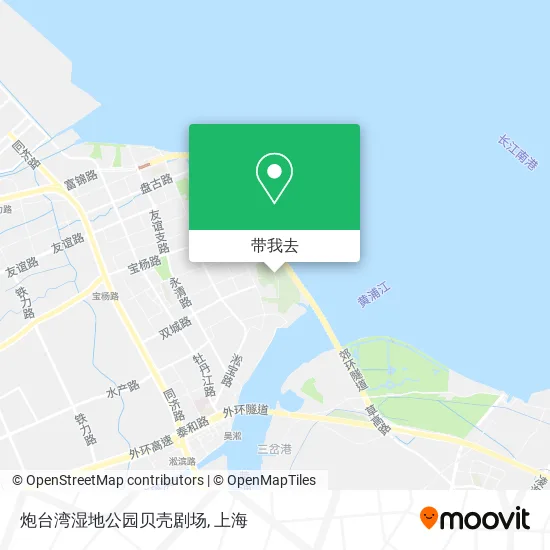 炮台湾湿地公园贝壳剧场地图