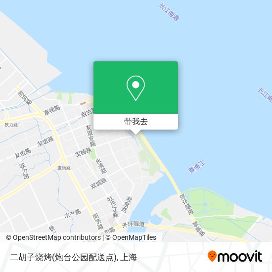 二胡子烧烤(炮台公园配送点)地图