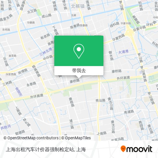 上海出租汽车计价器强制检定站地图